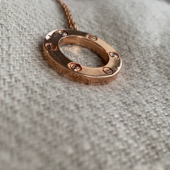 Cartier Love Pink Gold 3 Diamonds - Picture 5 of 8